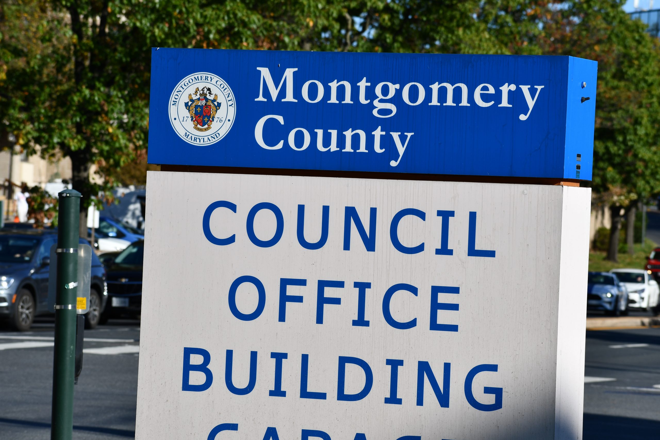 Signage for Montgomery County's Council Office Building