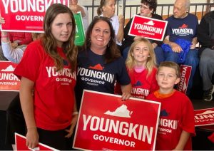 Youngkin supporters at rally