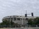 Paint is chipping off of RFK Stadium, the former home of th