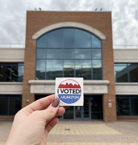 Central library in Arlington, a polling place for Ballston residents