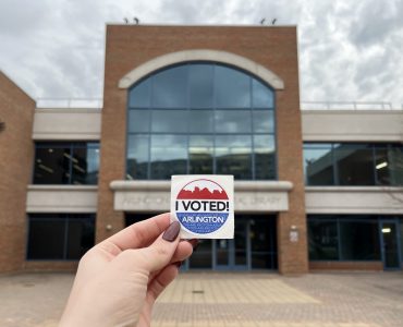 Central library in Arlington, a polling place for Ballston residents