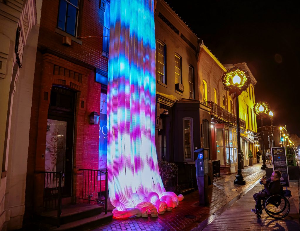 GLOW brings holiday cheer to the historic neighborhood The