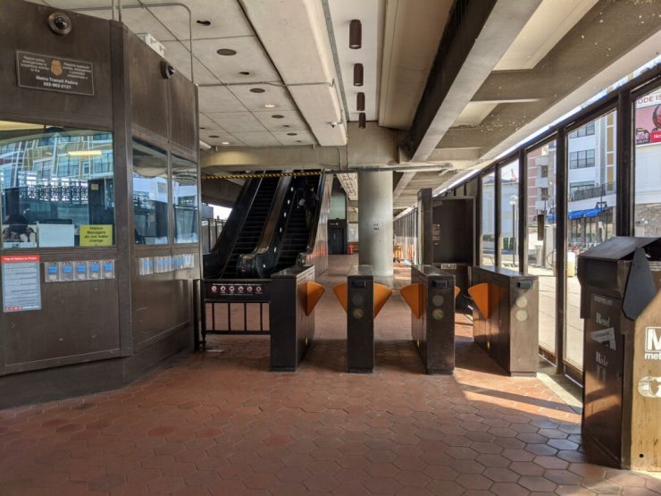 Metro station in Washington D.C.