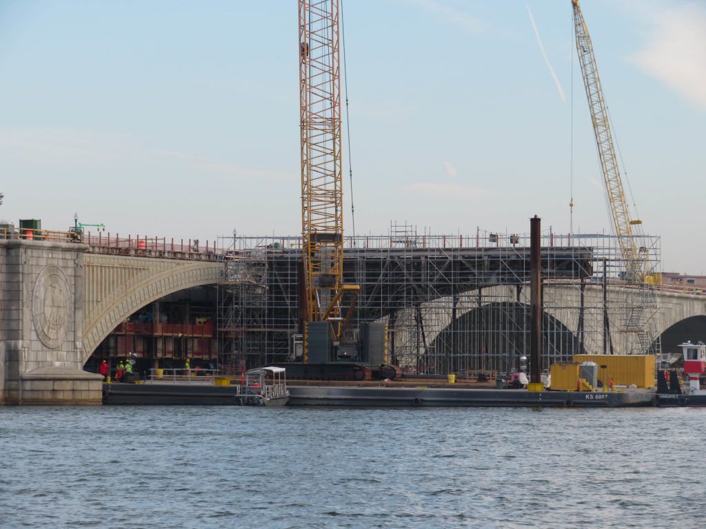The Kiewit Infrastructure Company won the $237 million contracted from the Interior Department to refurbish the aging bridge. Kiewit completed the project ahead of schedule. (Courtesy of Kiewit) 