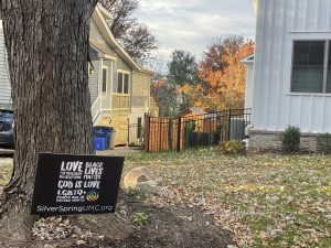 Progressive-inspired yard sign in Montgomery County