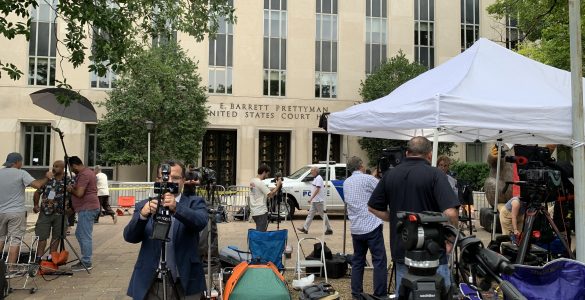 Media coverage of court hearing