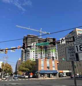 Image of construction site on St. Elmo Avenue