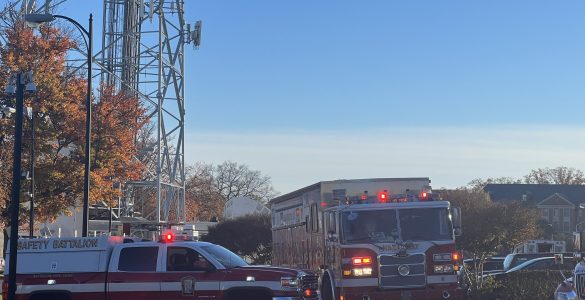 Image of DC Fire and EMS rescuing two employees stuck in an elevator