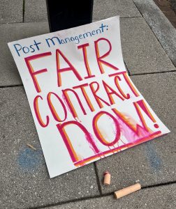"Fair Contract Now" poster