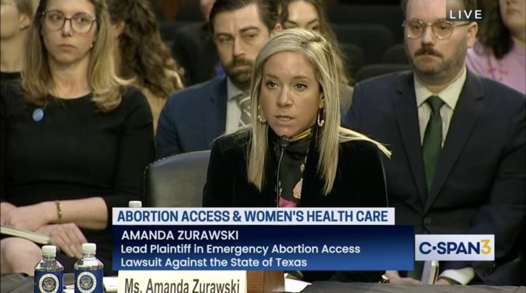 Amanda Zurawski, lead plaintiff in an abortion rights lawsuit.