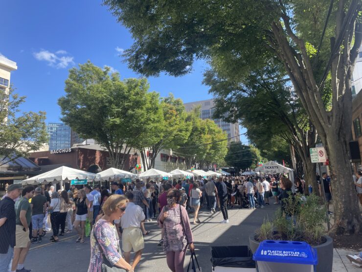 Taste of Bethesda crawling with crowds.