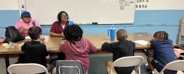 Students at Jelleff Center receiving tutoring