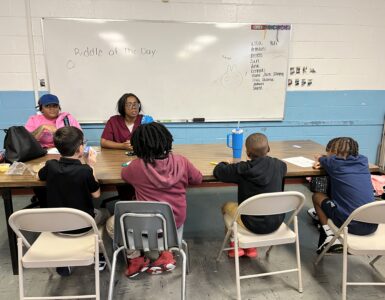 Students at Jelleff Center receiving tutoring