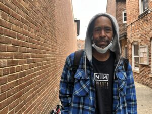 Christopher outside the Georgetown Ministry Center