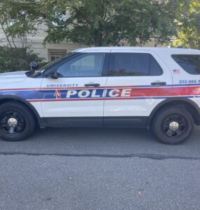 American University police car