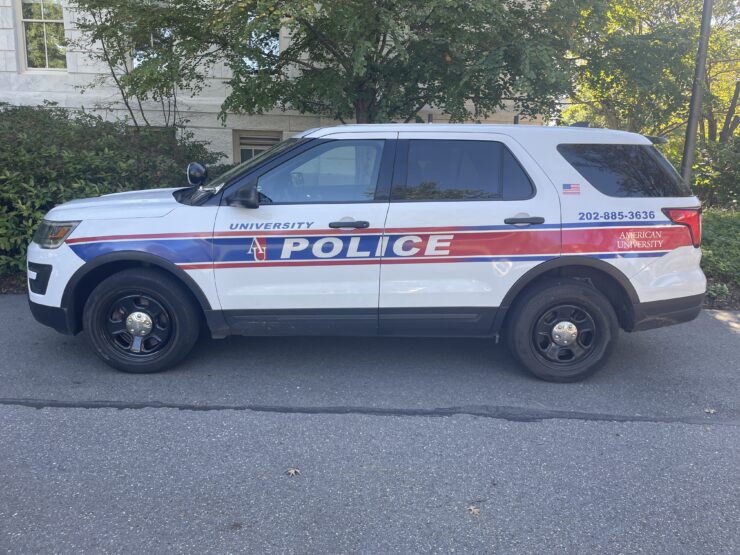 American University police car