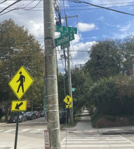 Intersection at 43rd and Jenifer Ave