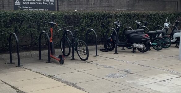 Friendship Heights bike rack