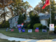 Montgomery County, Pennsylvania, is gearing up for the Presidential election in the swing state. Trump supporters are showing their loyalty through yard signs and decorations. (Credit: Mackenzie Shultz)