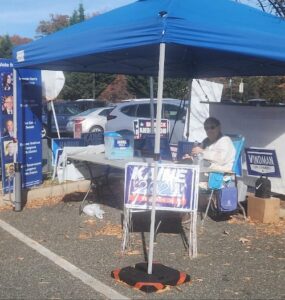 Trump and Harris campaign events in one of the DMV locations in Northern Virginia. Photo by Hajar Aboueddahab