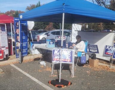 Trump and Harris campaign events in one of the DMV locations in Northern Virginia. Photo by Hajar Aboueddahab