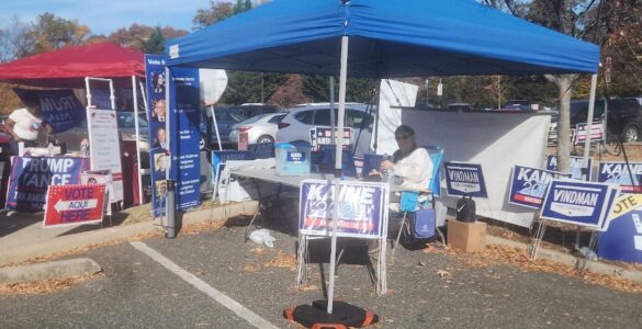 Trump and Harris campaign events in one of the DMV locations in Northern Virginia. Photo by Hajar Aboueddahab