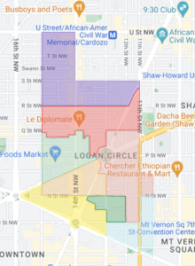 Map that shows the 2F ANC jurisdiction