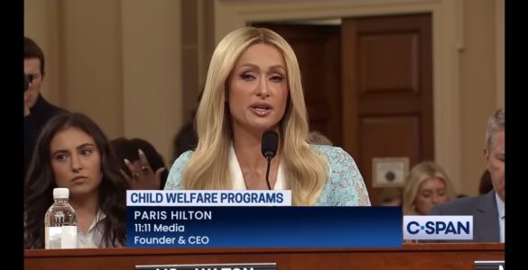 Paris Hilton testifies before Congress in June 2024 about the abuse she endured as a teenager at Provo Canyon School, advocating for stricter oversight and reforms in the child welfare system.