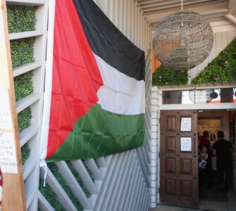 The entryway into Detour Coffee Co. in Arlington, Virginia. (Photo courtesy Noelle Miranda.)