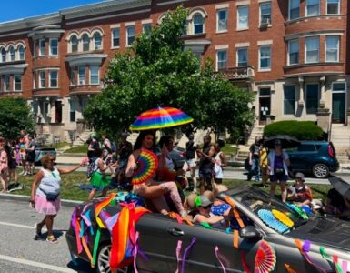 Pride parage colorful car