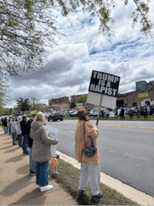 Trump protesters outside DC