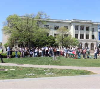 Protest on American University campus