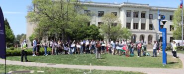 Protest on American University campus