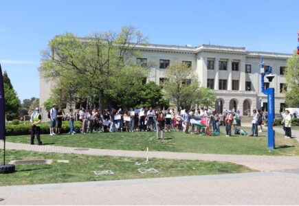 Protest on American University campus