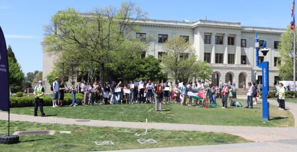 Protest on American University campus