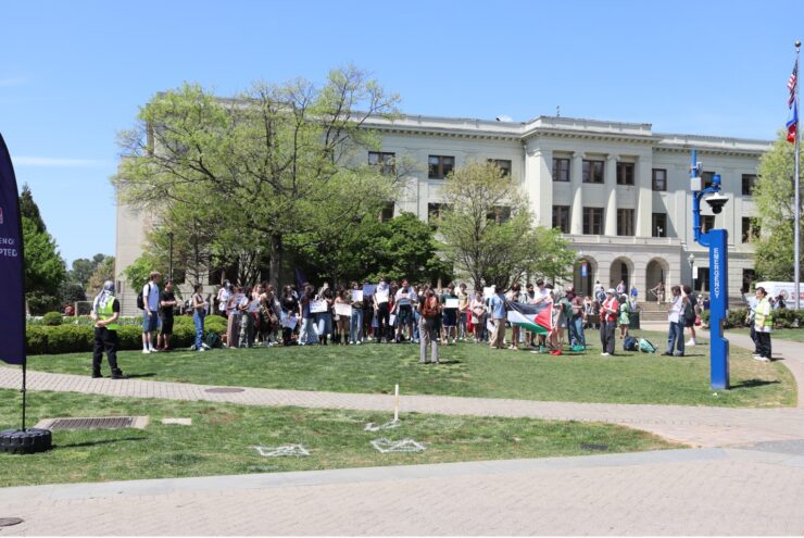 Protest on American University campus