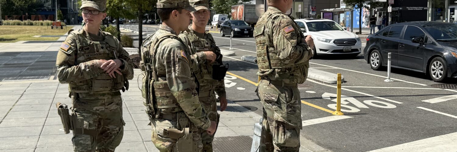 National Guards in the Navy Yard