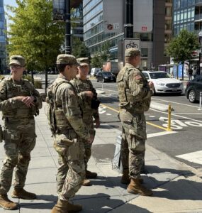 National Guards in the Navy Yard