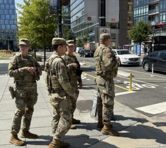 National Guards in the Navy Yard
