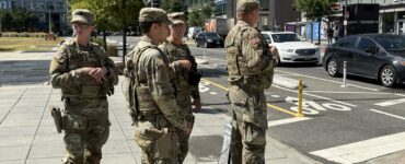 National Guards in the Navy Yard