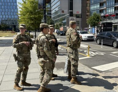 National Guards in the Navy Yard