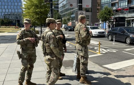 National Guards in the Navy Yard