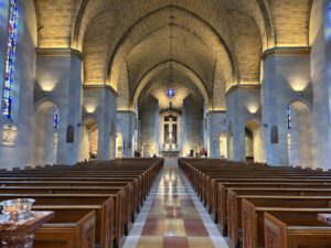The interior of St. Ann Catholic Church in Tenleytown. (Anastasia Menchyk)