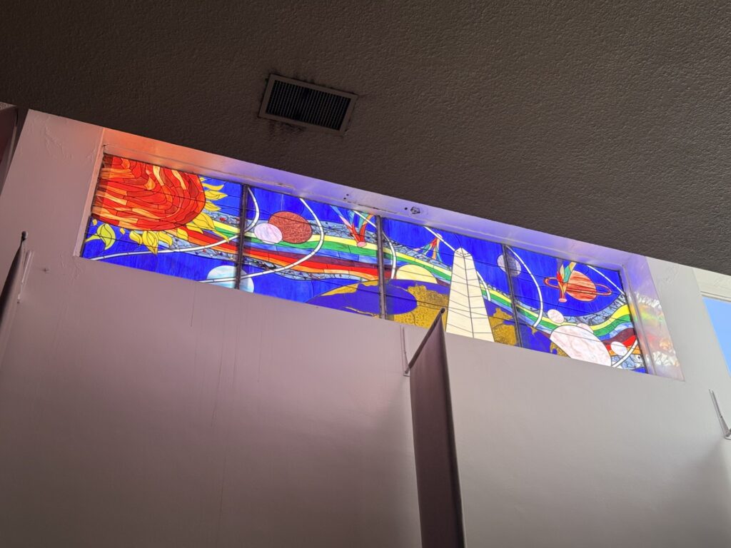 Stained glass at the Westminster Presbyterian Church (Kordell Martin)
