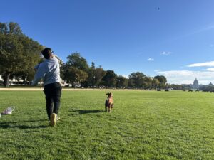Bradley Suarez and his dog, Maple (Isabel Del Mastro)