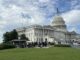 People stand outside the Capital Building on Wednesday, Oct. 15, 2025. (Isabel Del Mastro)