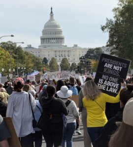 “No Kings” rally in Washington, D.C., Oct. 18 (Joshua Sun)