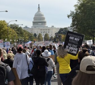“No Kings” rally in Washington, D.C., Oct. 18 (Joshua Sun)