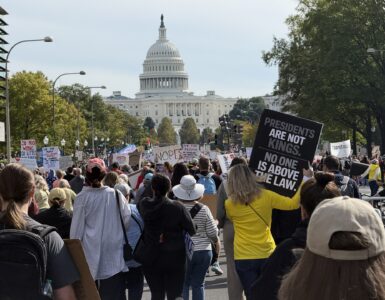 “No Kings” rally in Washington, D.C., Oct. 18 (Joshua Sun)