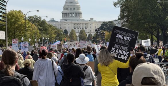 “No Kings” rally in Washington, D.C., Oct. 18 (Joshua Sun)